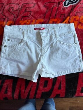 UNIONBAY White Low-Rise Denim Shorts